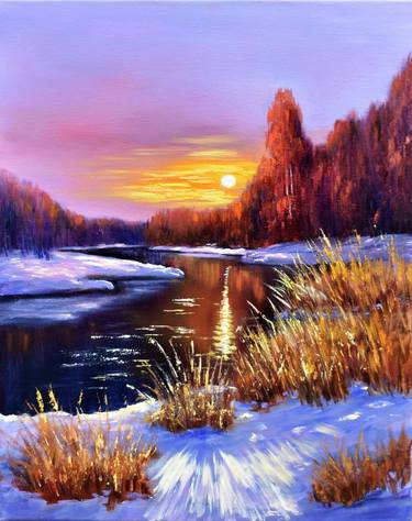 Original Fine Art Landscape Paintings by Yulia Nikonova