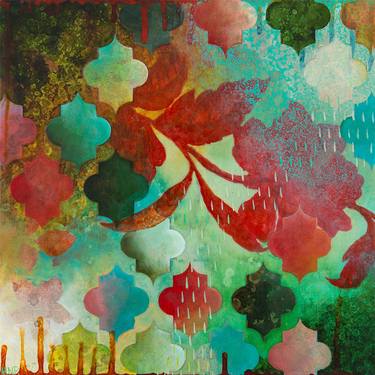 Original Abstract Floral Paintings by Heather Robinson