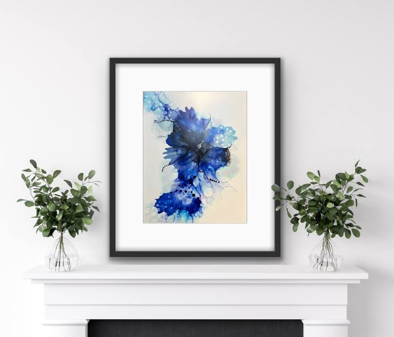 Original Abstract Floral Painting by Rebecca Bond