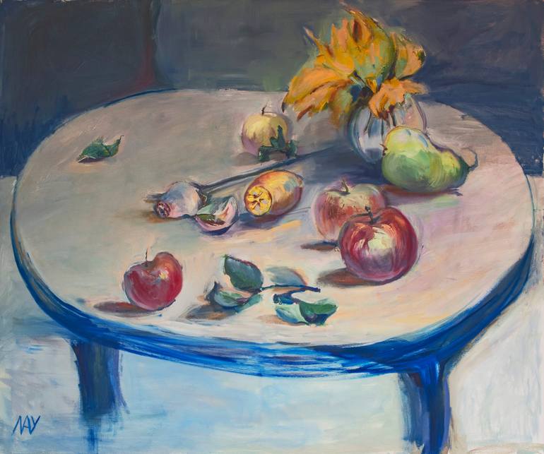 Evening Still Life in Autumn Painting by Natalya Vytovtova | Saatchi Art