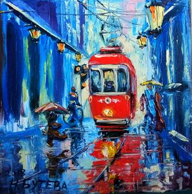 Print of Expressionism Cities Paintings by Nina Butieva