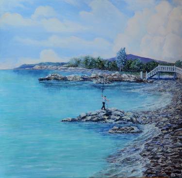 Print of Figurative Seascape Paintings by Nina Butieva