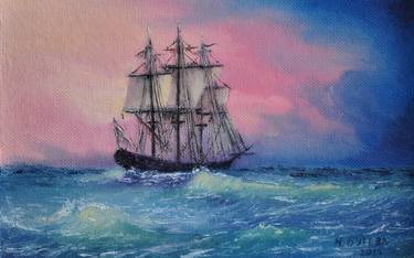 Print of Fine Art Boat Paintings by Nina Butieva