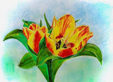 Print of Floral Paintings by Tanya Ogul