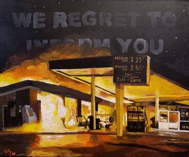 Saatchi Art Artist Ryan Murray; Painting, “We Regret To Inform You” #art