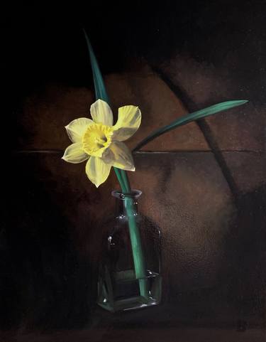 Print of Realism Floral Paintings by Paul Beckingham