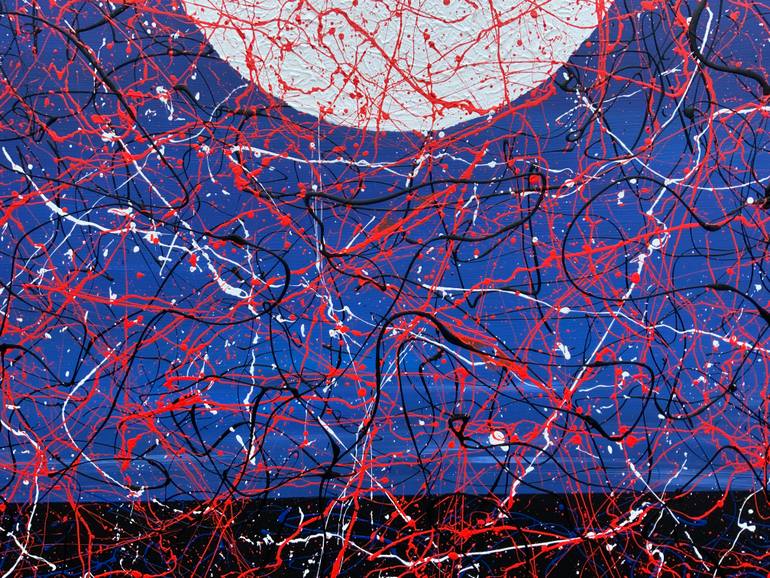 Original Abstract Expressionism Abstract Painting by Philip Leister