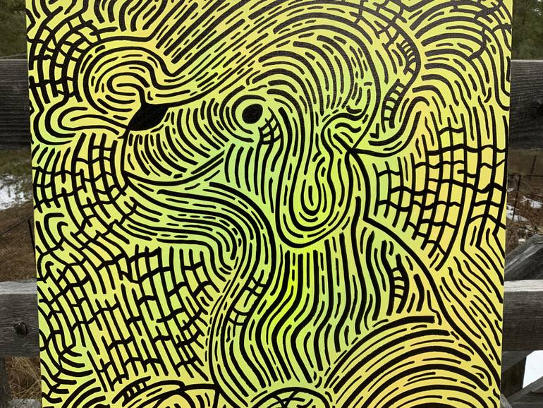 Original Abstract Expressionism Abstract Drawing by Philip Leister