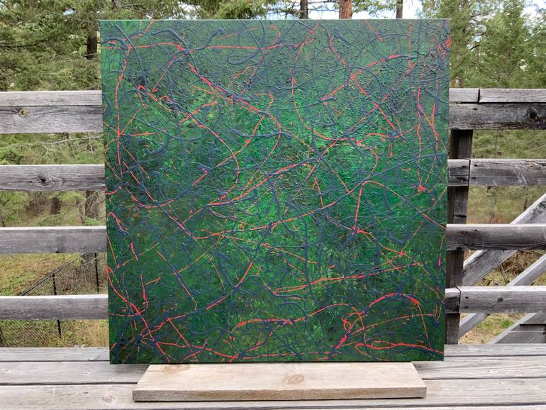 Original Abstract Expressionism Abstract Painting by Philip Leister