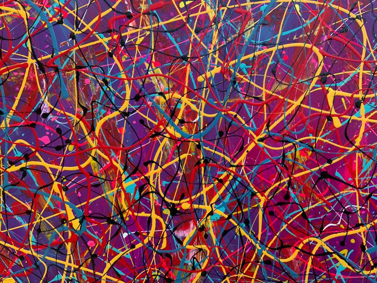 Original Abstract Expressionism Abstract Painting by Philip Leister