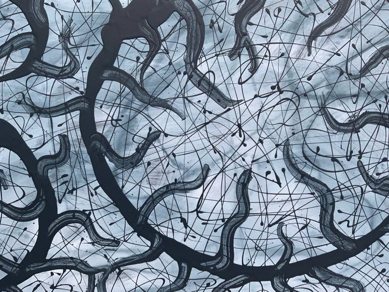 Original Abstract Expressionism Abstract Painting by Philip Leister