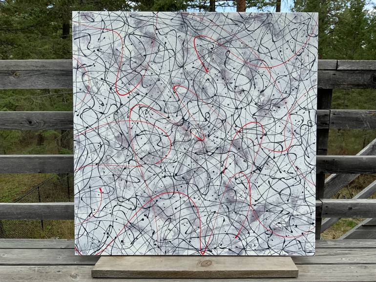Original Abstract Expressionism Abstract Painting by Philip Leister