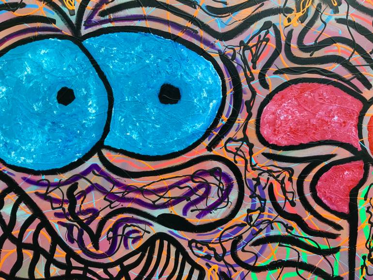 Original Abstract Expressionism Abstract Drawing by Philip Leister