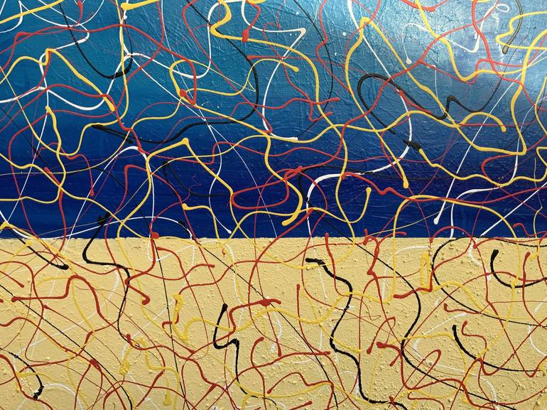 Original Abstract Expressionism Abstract Painting by Philip Leister