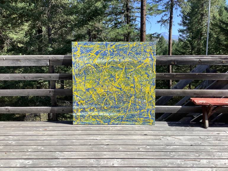 Original Abstract Expressionism Abstract Painting by Philip Leister