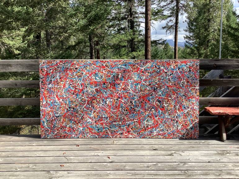 Original Abstract Expressionism Abstract Painting by Philip Leister