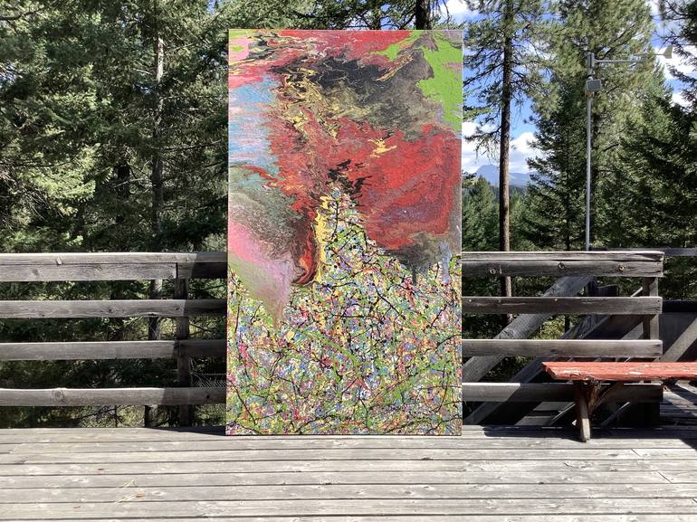 Original Abstract Expressionism Abstract Painting by Philip Leister