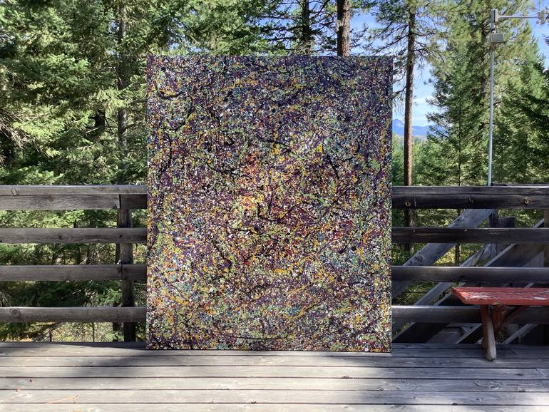 Original Abstract Expressionism Abstract Painting by Philip Leister