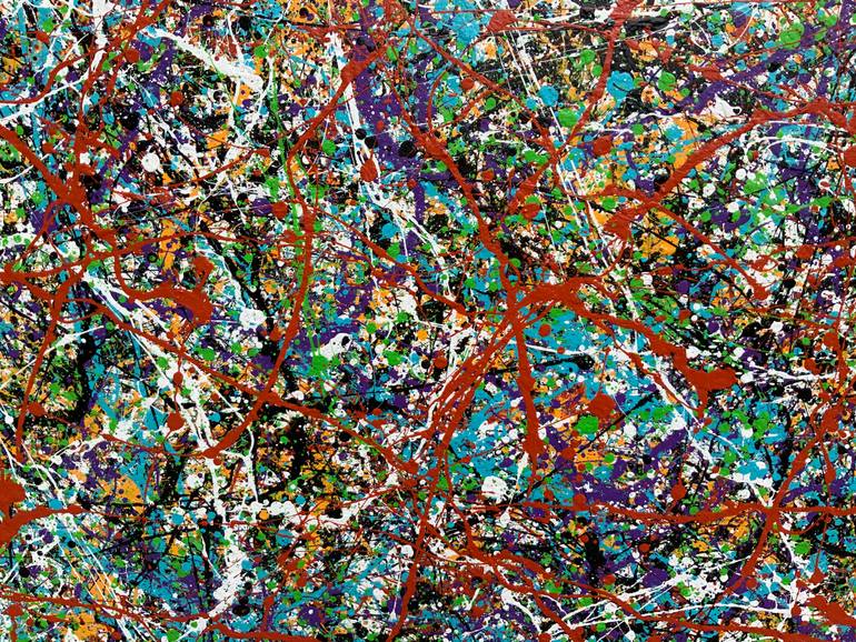 Original Abstract Expressionism Abstract Painting by Philip Leister