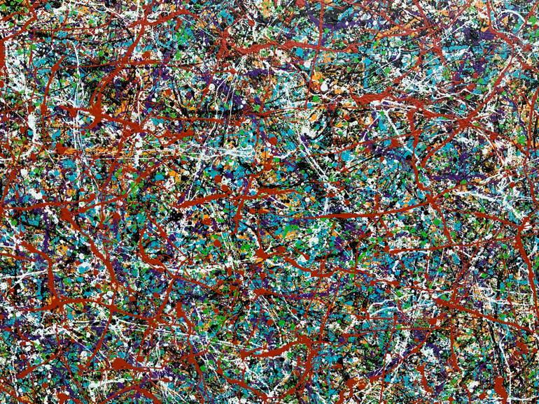 Original Abstract Expressionism Abstract Painting by Philip Leister