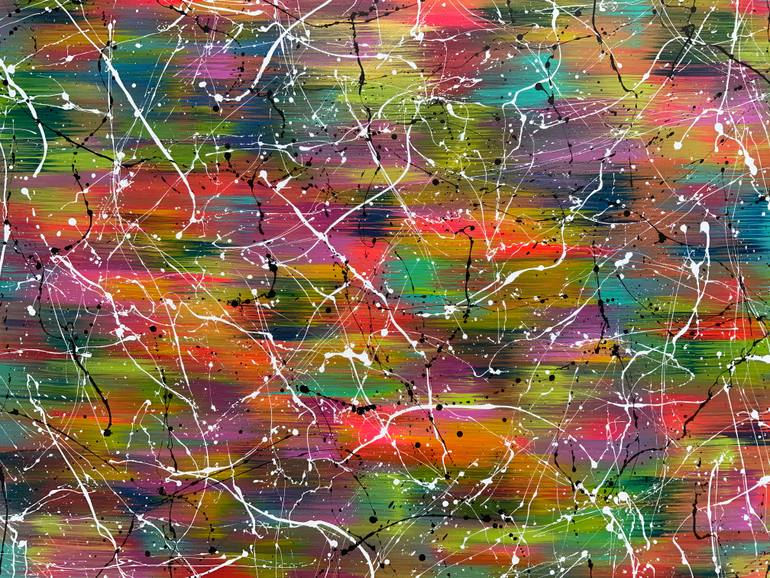 Original Abstract Expressionism Abstract Painting by Philip Leister
