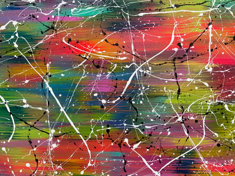 Original Abstract Expressionism Abstract Painting by Philip Leister