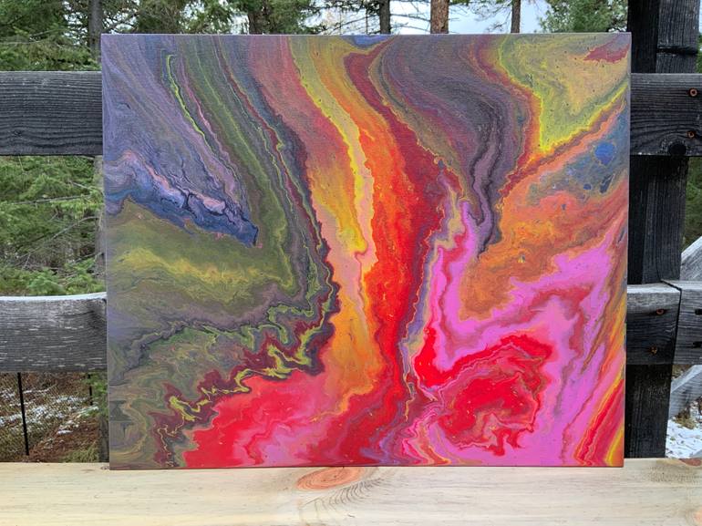 Original Abstract Expressionism Abstract Painting by Philip Leister