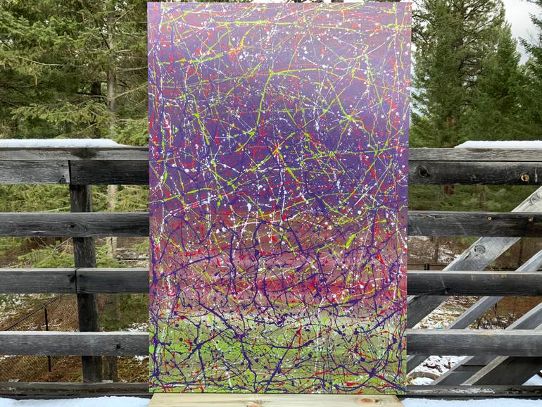 Original Abstract Expressionism Abstract Painting by Philip Leister