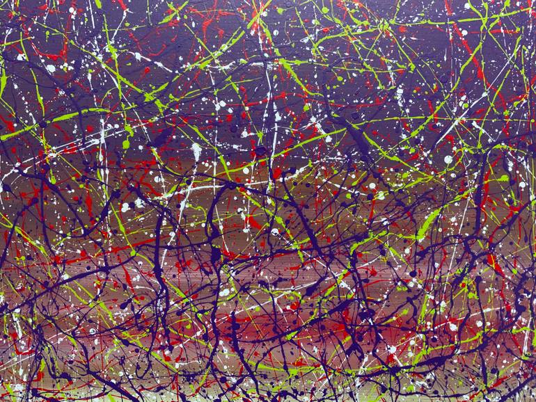 Original Abstract Expressionism Abstract Painting by Philip Leister