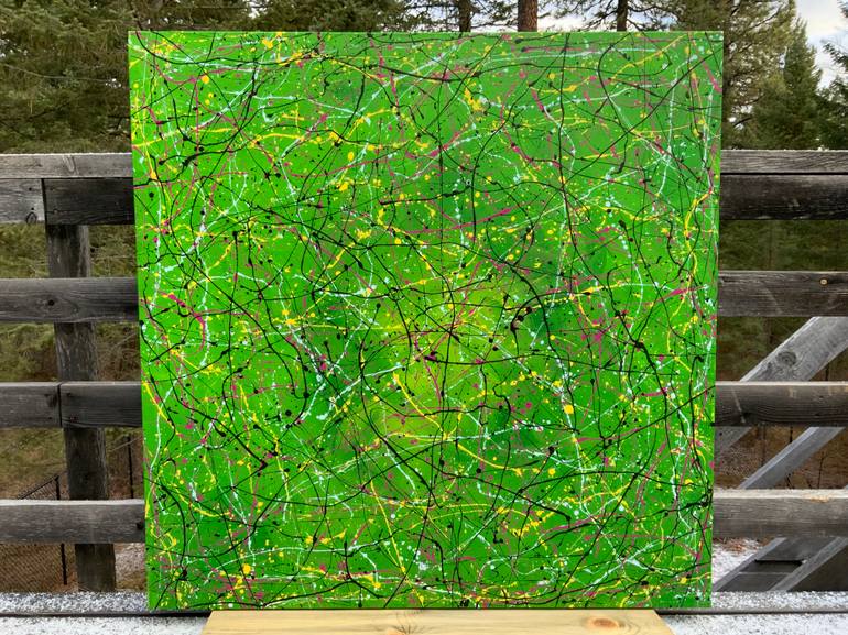 Original Abstract Expressionism Abstract Painting by Philip Leister