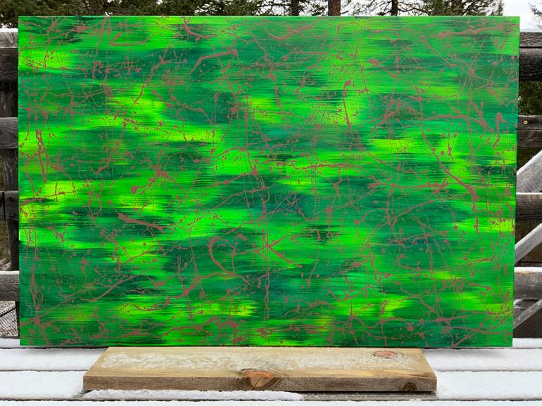 Original Abstract Expressionism Abstract Painting by Philip Leister