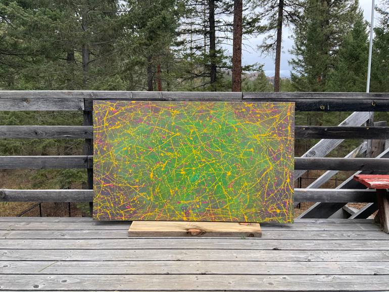Original Abstract Expressionism Abstract Painting by Philip Leister