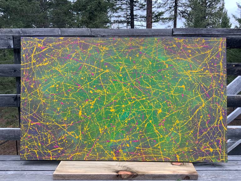 Original Abstract Expressionism Abstract Painting by Philip Leister