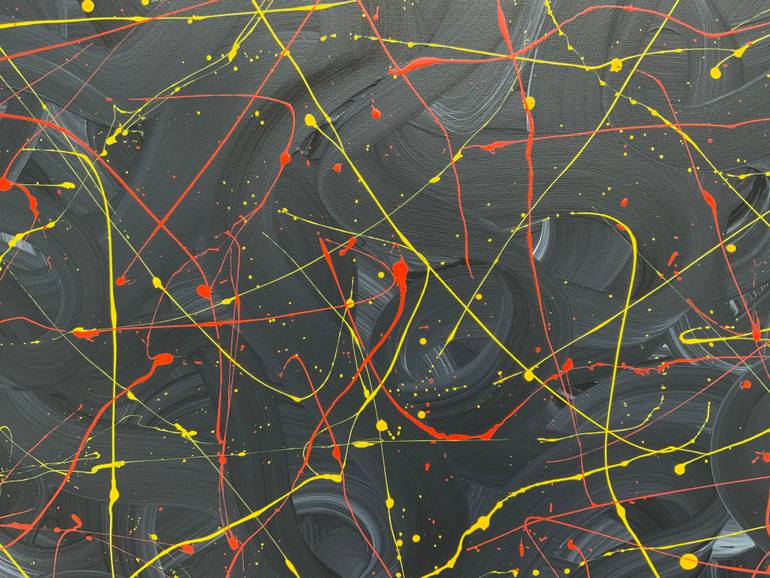 Original Abstract Expressionism Abstract Painting by Philip Leister