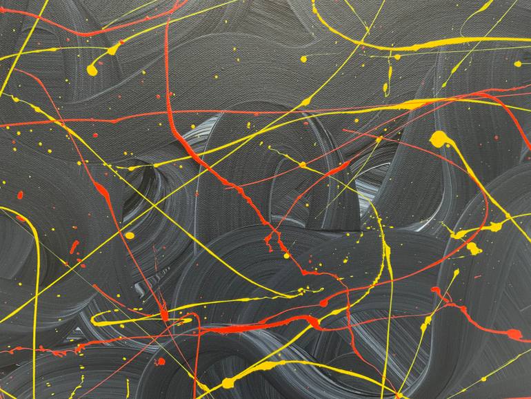 Original Abstract Expressionism Abstract Painting by Philip Leister