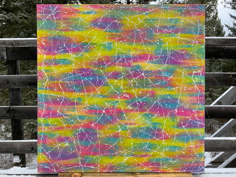 Original Abstract Expressionism Abstract Painting by Philip Leister