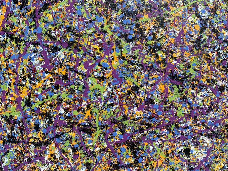 Original Abstract Expressionism Abstract Painting by Philip Leister