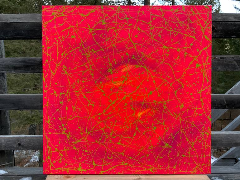 Original Abstract Expressionism Abstract Painting by Philip Leister