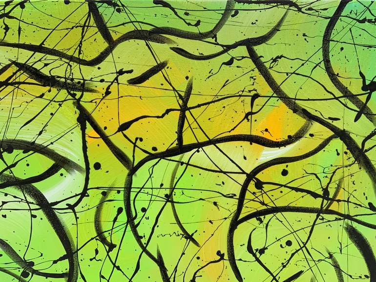 Original Abstract Expressionism Abstract Painting by Philip Leister