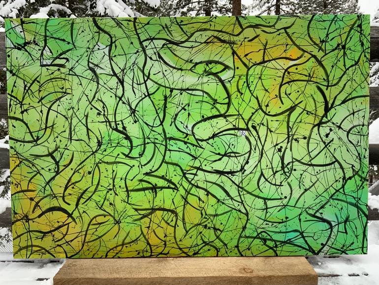 Original Abstract Expressionism Abstract Painting by Philip Leister