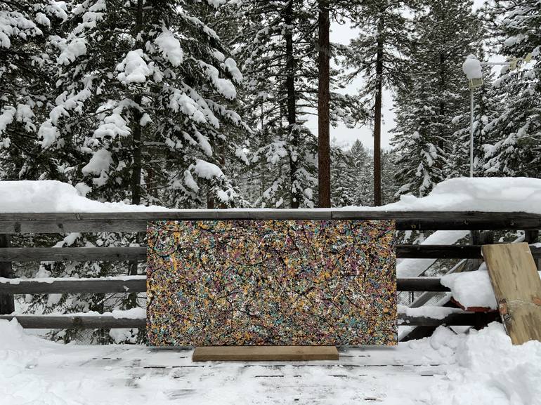 Original Abstract Expressionism Abstract Painting by Philip Leister