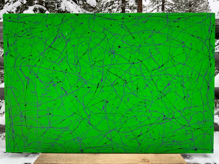 Original Abstract Expressionism Abstract Painting by Philip Leister