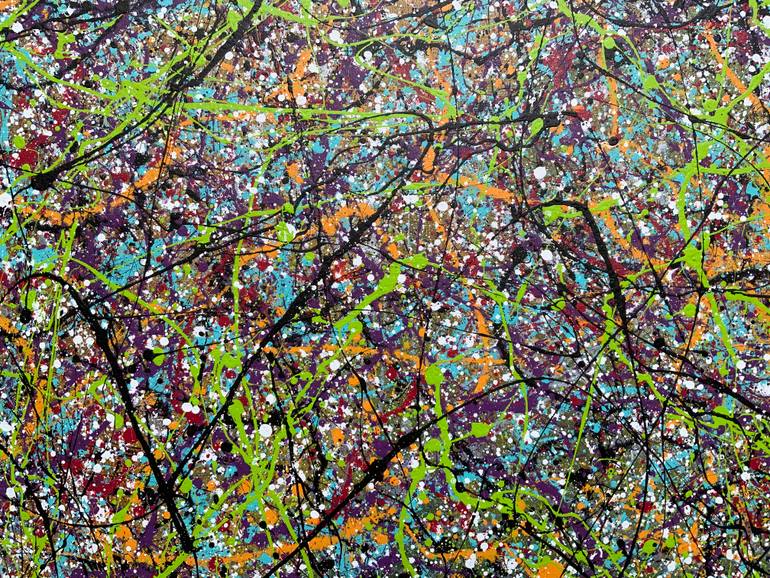 Original Abstract Expressionism Abstract Painting by Philip Leister