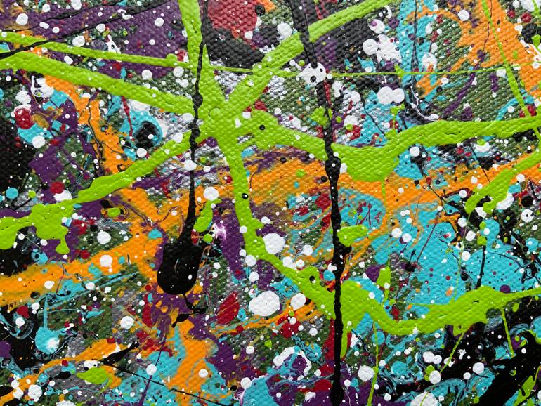 Original Abstract Expressionism Abstract Painting by Philip Leister