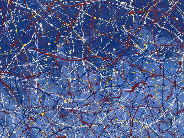 Original Abstract Expressionism Abstract Painting by Philip Leister