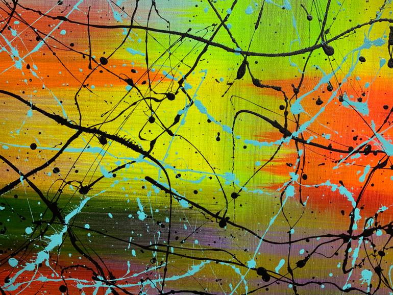 Original Abstract Expressionism Abstract Painting by Philip Leister