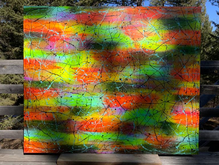 Original Abstract Expressionism Abstract Painting by Philip Leister