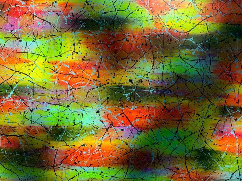 Original Abstract Expressionism Abstract Painting by Philip Leister