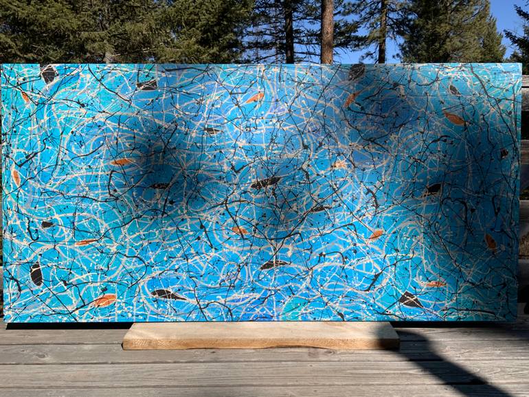 Original Abstract Expressionism Abstract Painting by Philip Leister