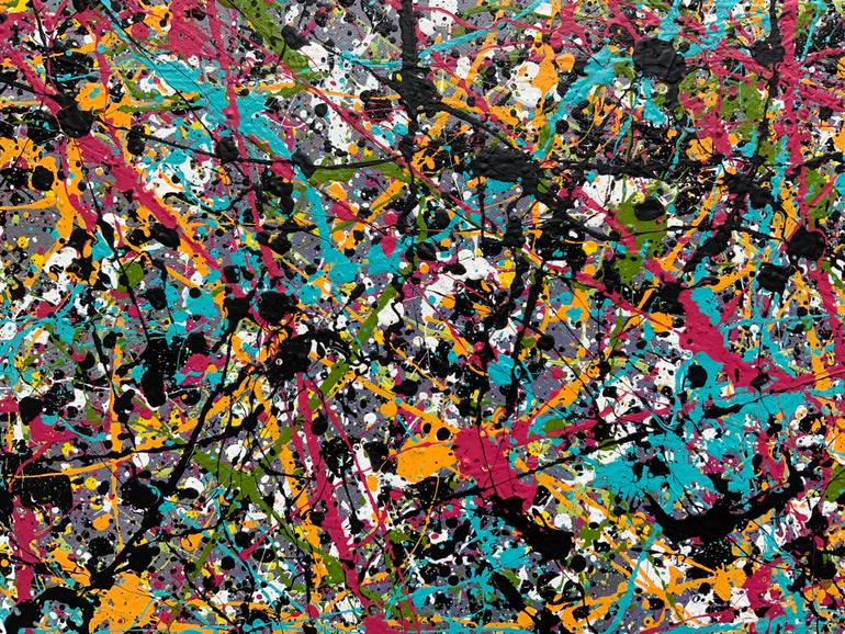 Original Abstract Expressionism Abstract Painting by Philip Leister